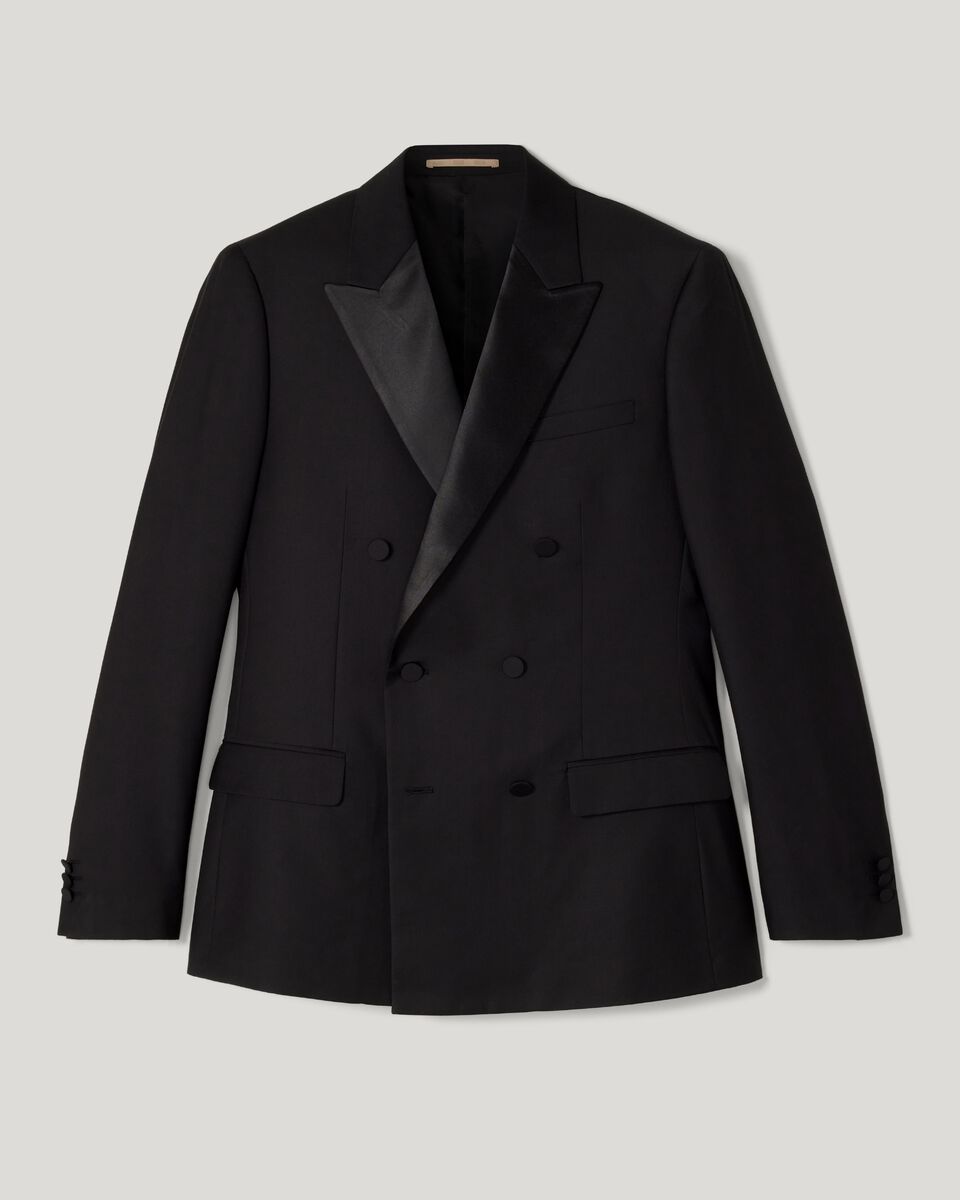Slim Fit Double Breasted Tailored Jacket, , hi-res